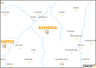 map of Bushongo