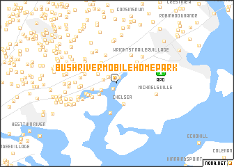 map of Bush River Mobile Home Park