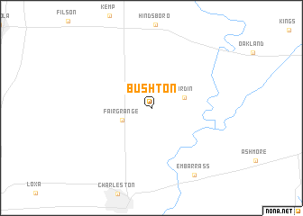 map of Bushton