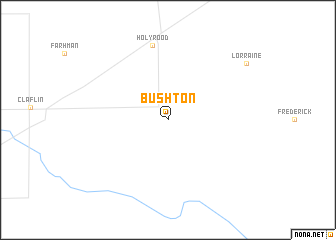 map of Bushton