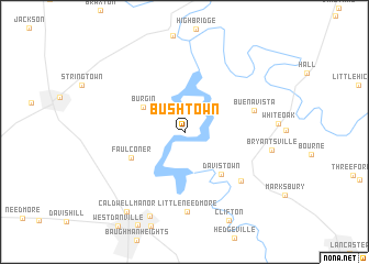 map of Bushtown