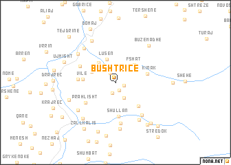 map of Bushtricë