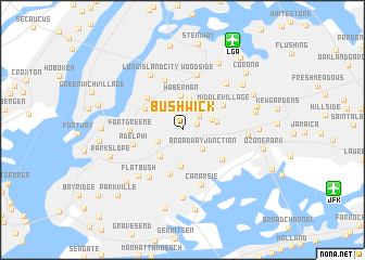 map of Bushwick