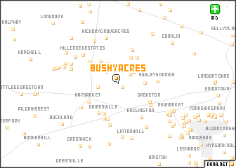 map of Bushy Acres