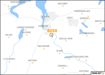 map of Bush