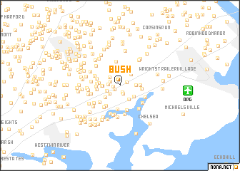 map of Bush