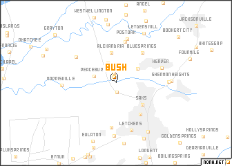 map of Bush