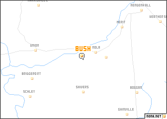 map of Bush