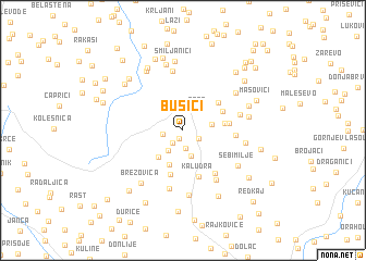 map of Bušići