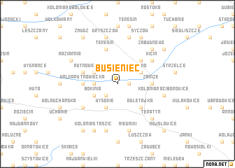 map of Busieniec