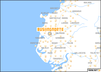 map of Busiing Norte