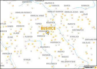 map of Bušince