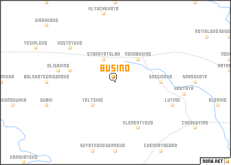 map of Busino