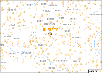 map of Bušište