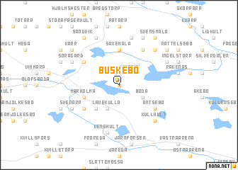 map of Buskebo