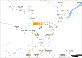 map of Buskerud