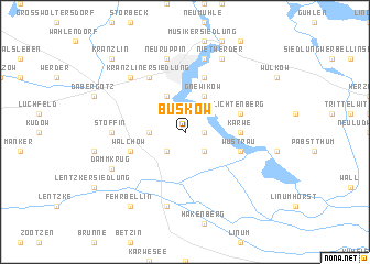 map of Buskow