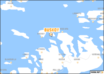 map of Buskøy