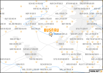map of Büsnau