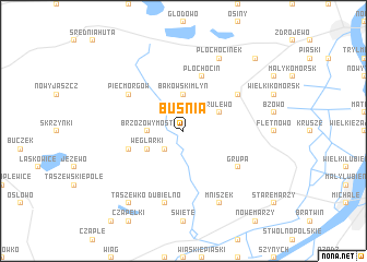 map of Buśnia