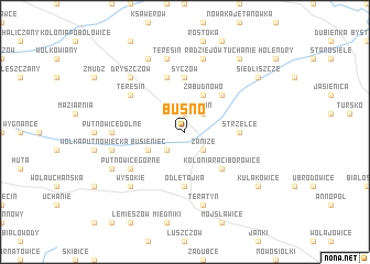 map of Buśno
