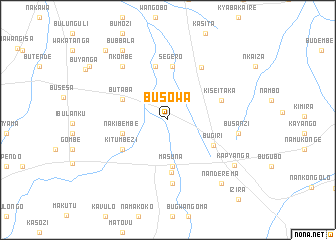 map of Busowa