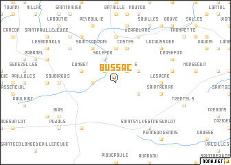 map of Bussac