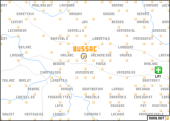 map of Bussac