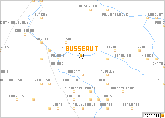 map of Busseaut