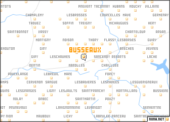 map of Busseaux