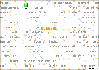 map of Busséol
