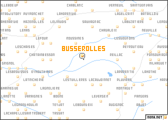 map of Busserolles