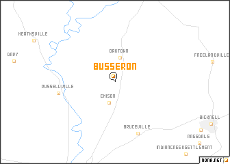 map of Busseron