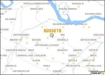 map of Busseto