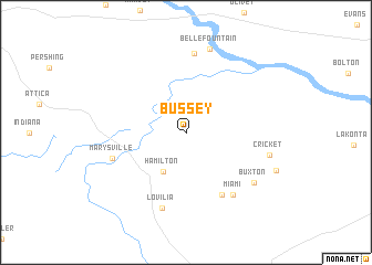 map of Bussey