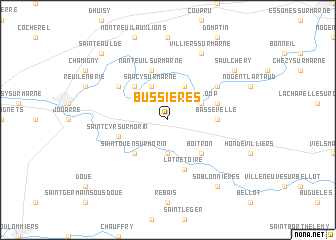 map of Bussières