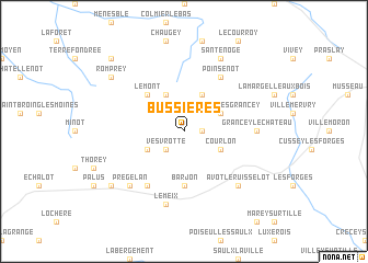 map of Bussières