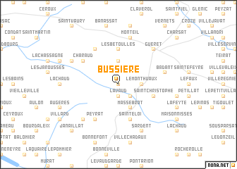 map of Bussière