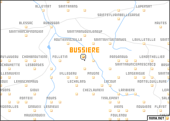 map of Bussière