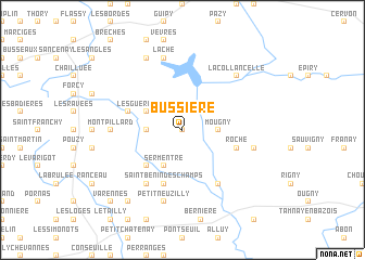 map of Bussière