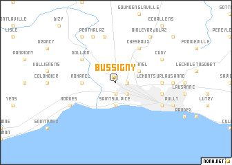 map of Bussigny