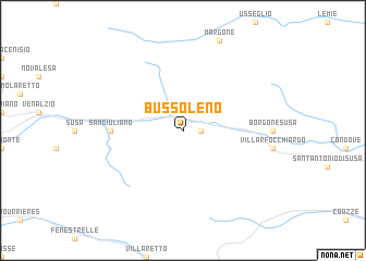 map of Bussoleno
