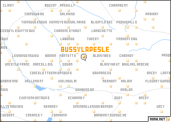 map of Bussy-la-Pesle