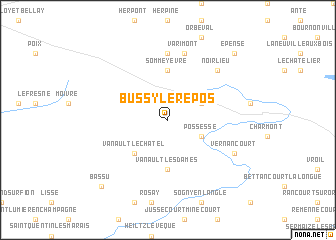 map of Bussy-le-Repos