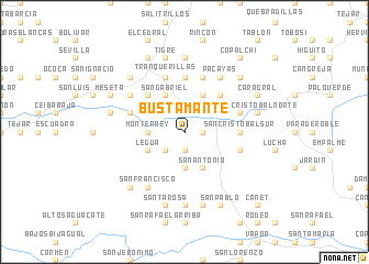 map of Bustamante