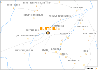 map of Bustāmlī