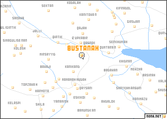 map of Bustānah