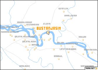 map of Bustān Jāsim