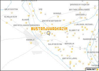 map of Bustān Juwād Kāz̧im