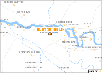 map of Bustān Muşliḩ